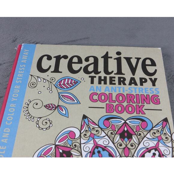 Creative Therapy Anti-Stress Coloring Book Adult Relaxation Mandala Art - Picture 9 of 9